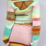 1/1 bubblegum pop knit skirt - hv x melissa knits