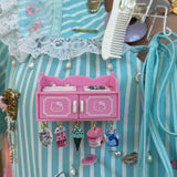 1/1 pink sink vintage brooch