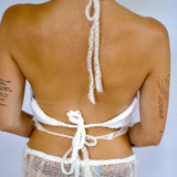 1/1 sweet clouds halter top - hv x melissa knits