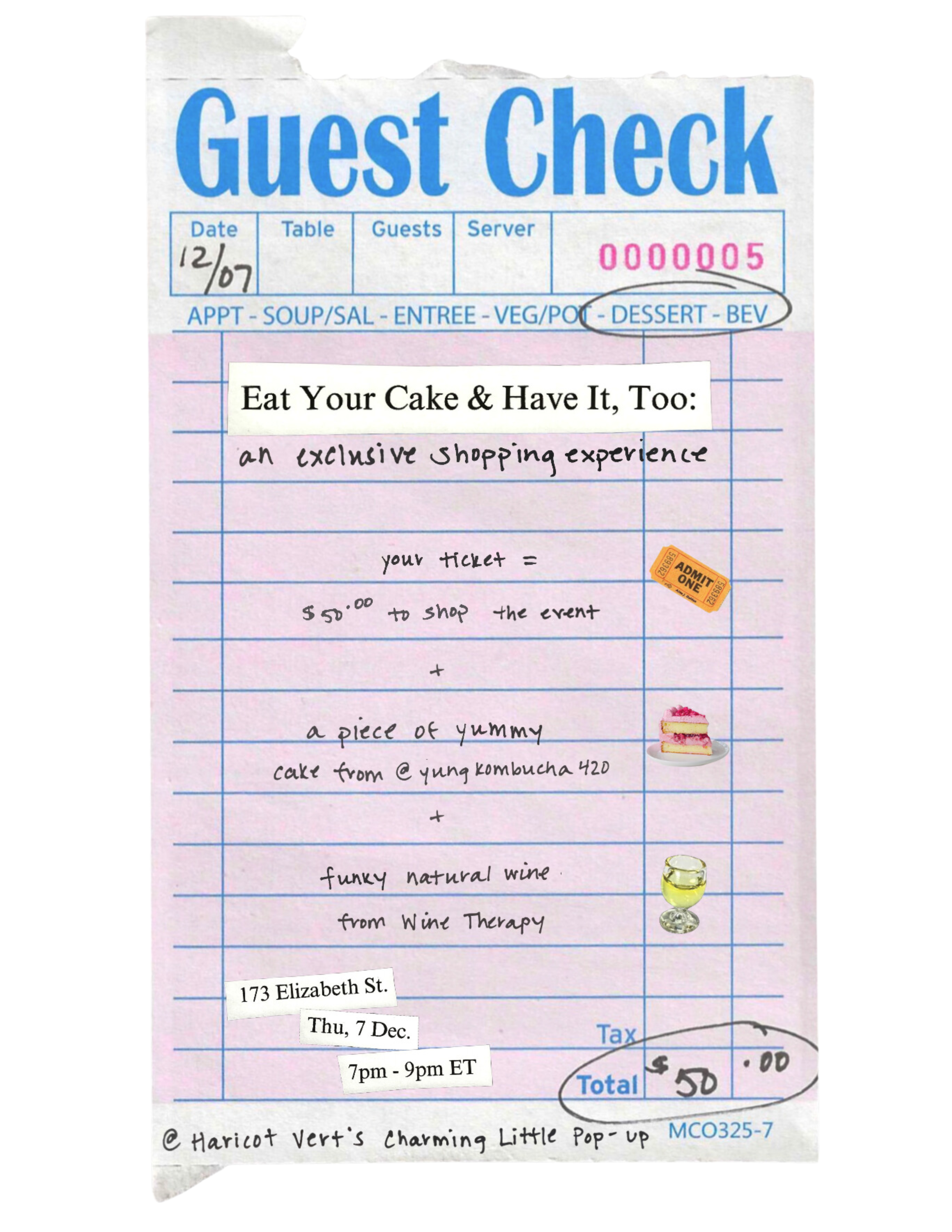 Eat Your Cake & Have It, Too: An Exclusive Shopping Experience (TICKET)
