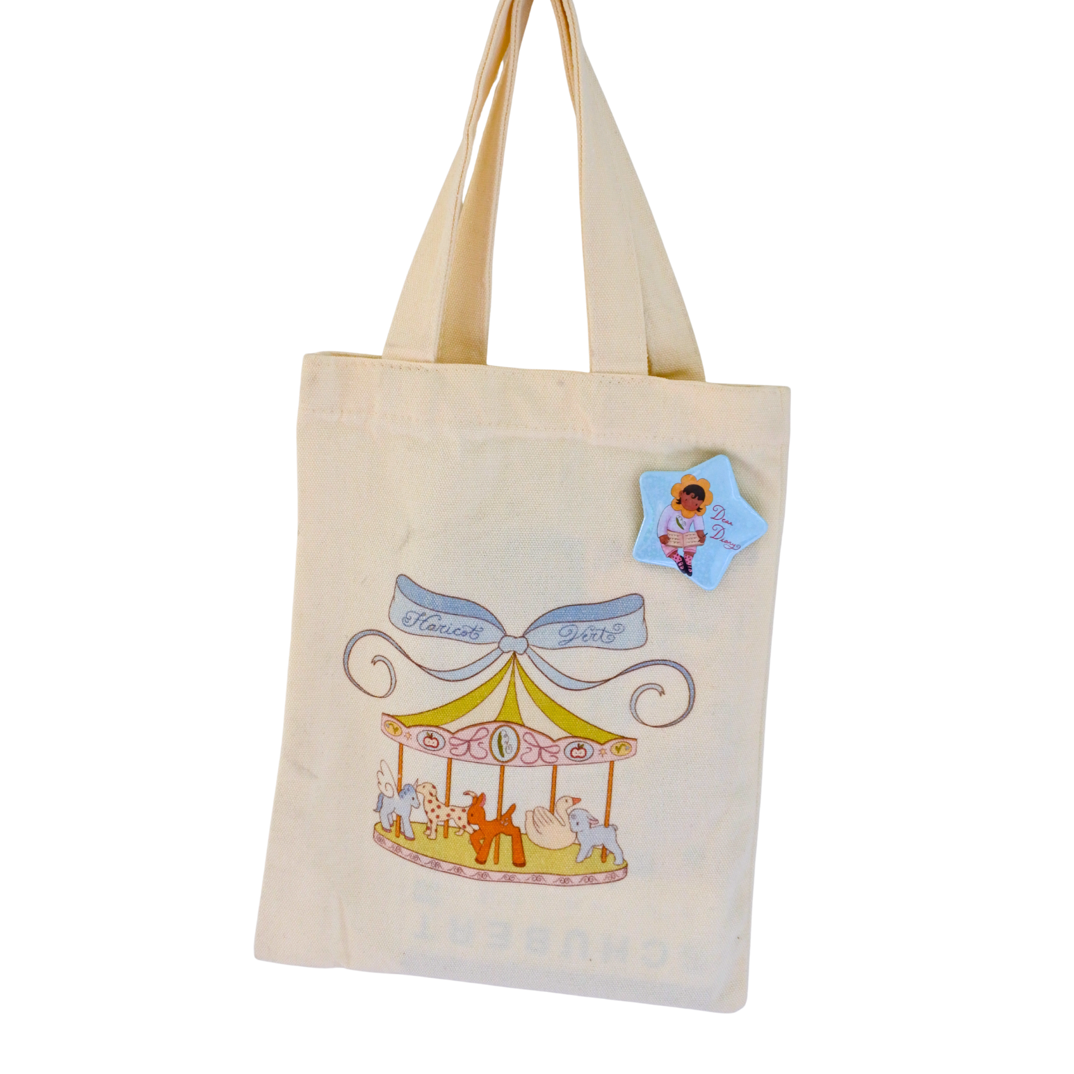 mini journal tote bag