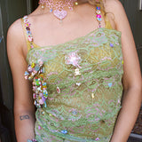 1/1  j'adore beaded flower necklace