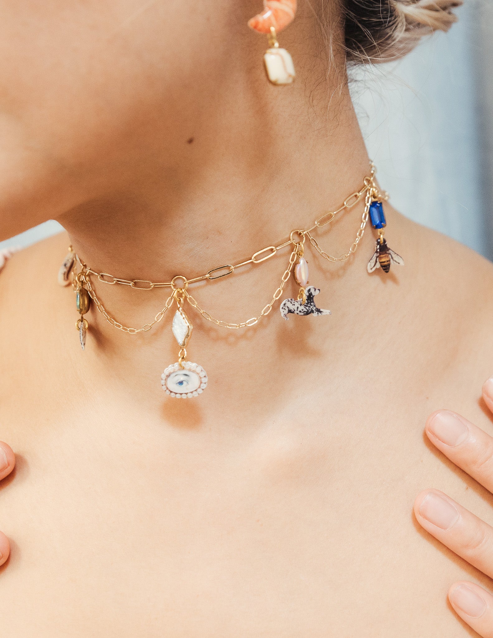 loopty loop charmie necklace - pick your picto-charms™ – Haricot Vert