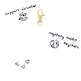 mystery misfit keychain - tell us your vibe