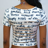poésie baby tee