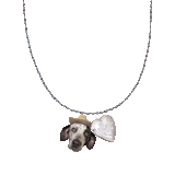 picto-pet & vintage locket ~ pendant necklace