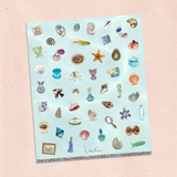 playing mermaids picto-stickers