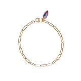 gold paperclip chain bracelet