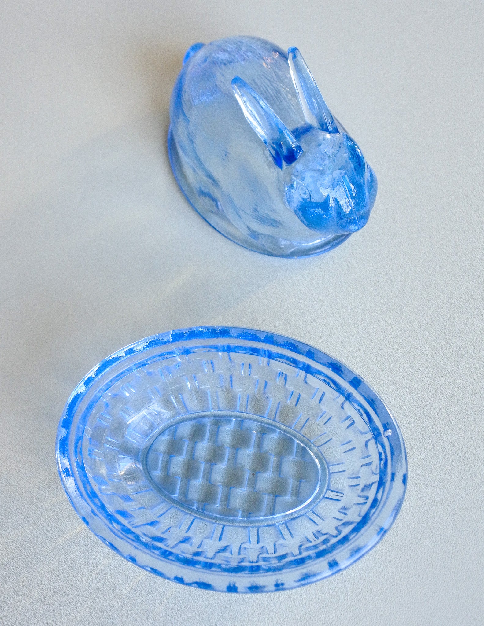Vintage "Cerulean Cottontail" Trinket Box
