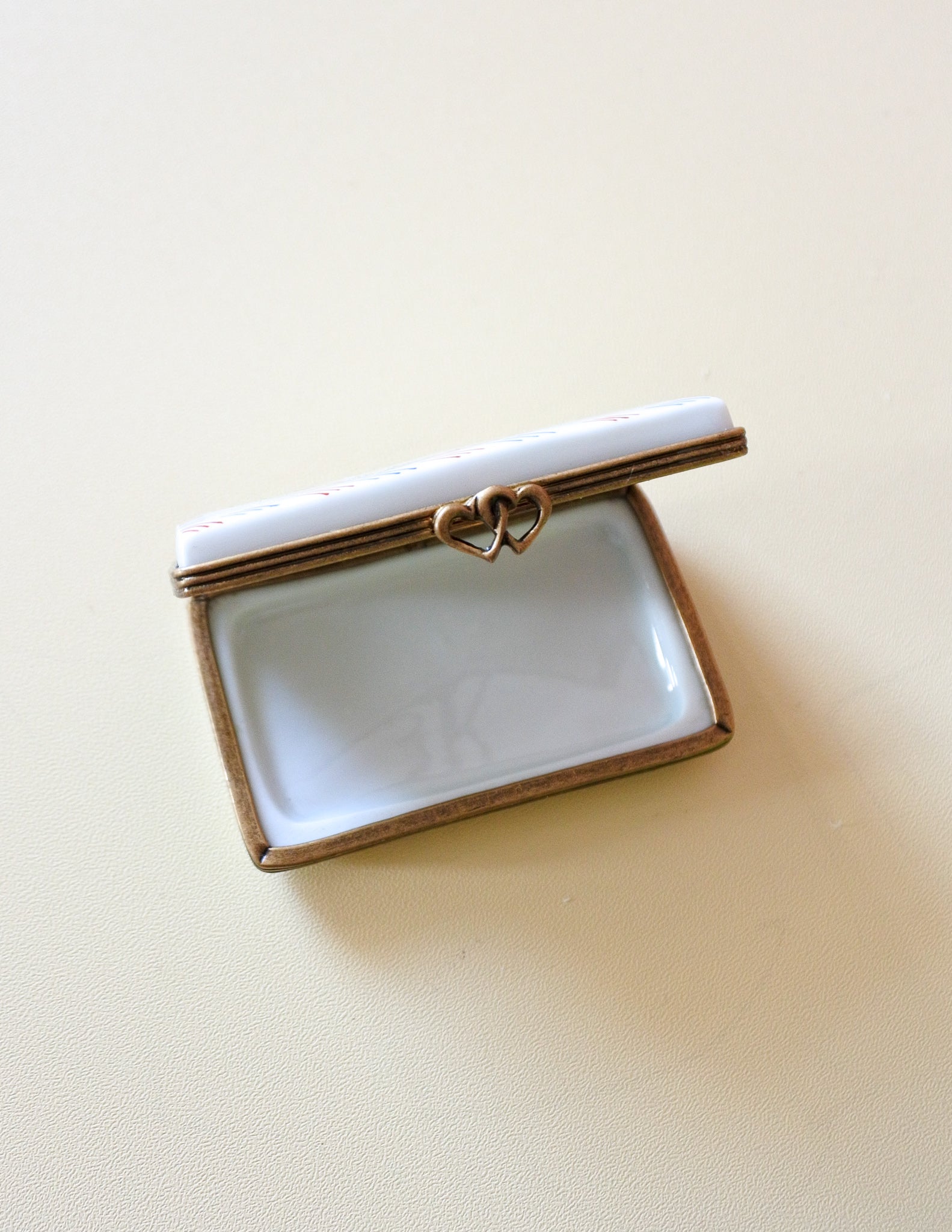 Vintage Limoges Love Letter Trinket Box