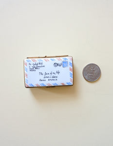 Vintage Limoges Love Letter Trinket Box